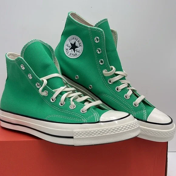 Converse Men’s Emerald High-Top Sneakers A08613F
CHUCK 70 HI
APEX GREEN/EGRET/BL - Picture 4 of 16